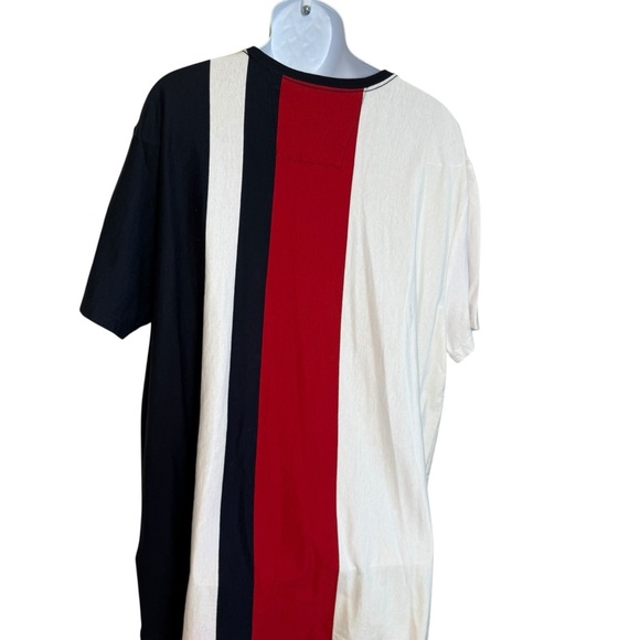 Nautica Y2K Mens Colorblock T-Shirt 2XL Spell Out Embroidery Preppy Nautical - Picture 4 of 8